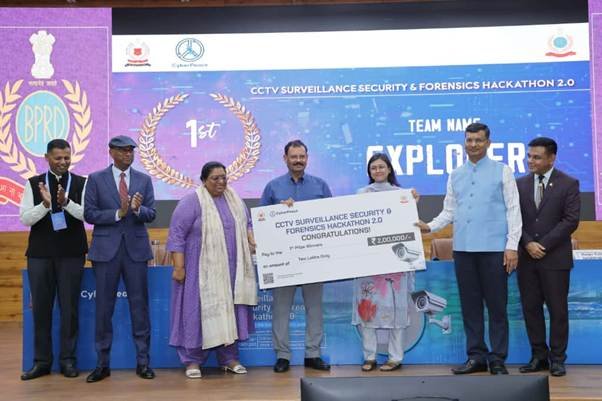 BPR&D ने कानून प्रवर्तन और डिजिटल फोरेंसिक में नवाचार को मजबूत करने के लिए सीसीटीवी निगरानी हैकथॉन 2.0 का समापन किया