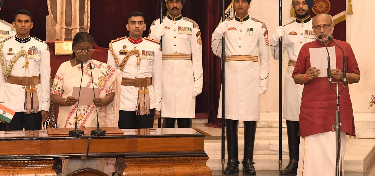 C.P. Radhakrishnan took oath today as the 15th Vice President of India