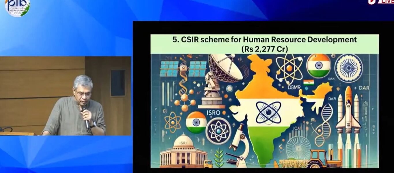 Cabinet approves DSIR Scheme “Capacity Building and Human Resource Development” with an outlay of Rs 2277.397 crore