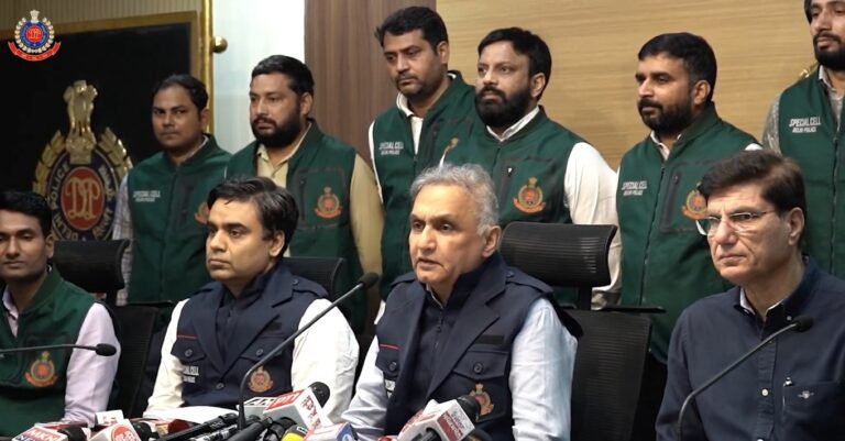 दिल्ली पुलिस ने एक बडे आतंकी मॉड्यूल का भंडाफोड़ कर पाँच संदिग्ध आतंकियों को गिरफ्तार किया