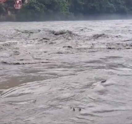 Due to continuous rains in many parts of Punjab, Ravi, Beas and Sutlej rivers are in spate