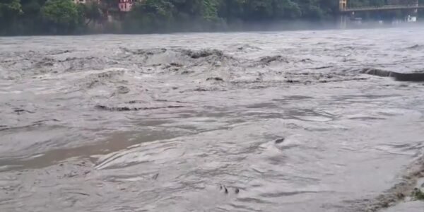 Due to continuous rains in many parts of Punjab, Ravi, Beas and Sutlej rivers are in spate