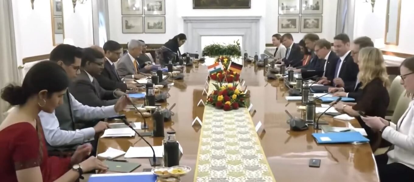 EAM Dr. S. Jaishankar held talks with German Foreign Minister Johann David Wadephul in New Delhi today