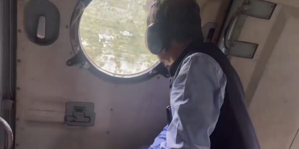 Himachal Pradesh CM Sukhwinder Singh Sukhu conducted an aerial survey of the damage caused by the floods