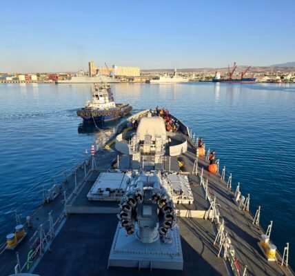 INS Trikand reaches Limassol, Cyprus as part of deployment in the Mediterranean Sea