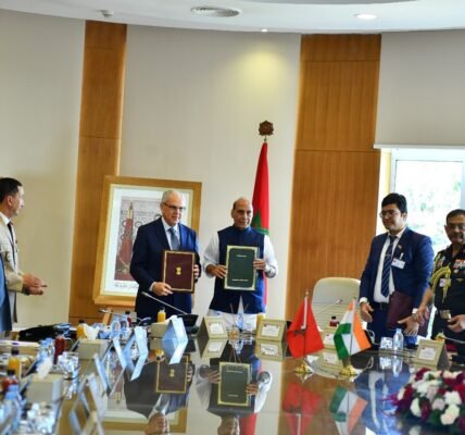 India and Morocco sign MoU to enhance defence cooperation