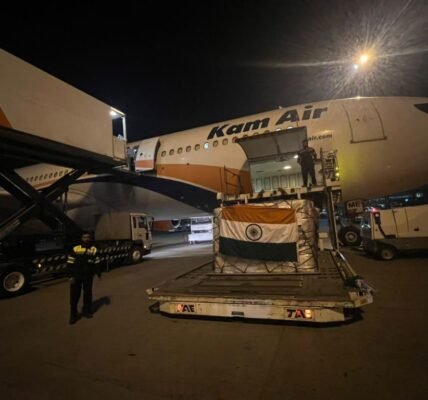 India delivers 21 tonnes of relief material to Kabul