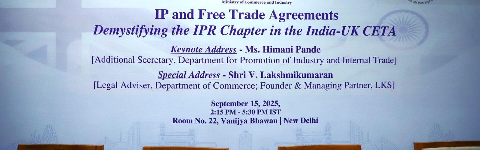 India reiterates its commitment to a strong and forward-looking intellectual property rights regime in UK trade talks