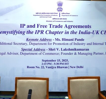 India reiterates its commitment to a strong and forward-looking intellectual property rights regime in UK trade talks