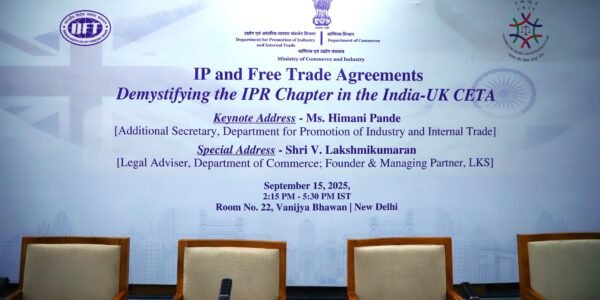 India reiterates its commitment to a strong and forward-looking intellectual property rights regime in UK trade talks