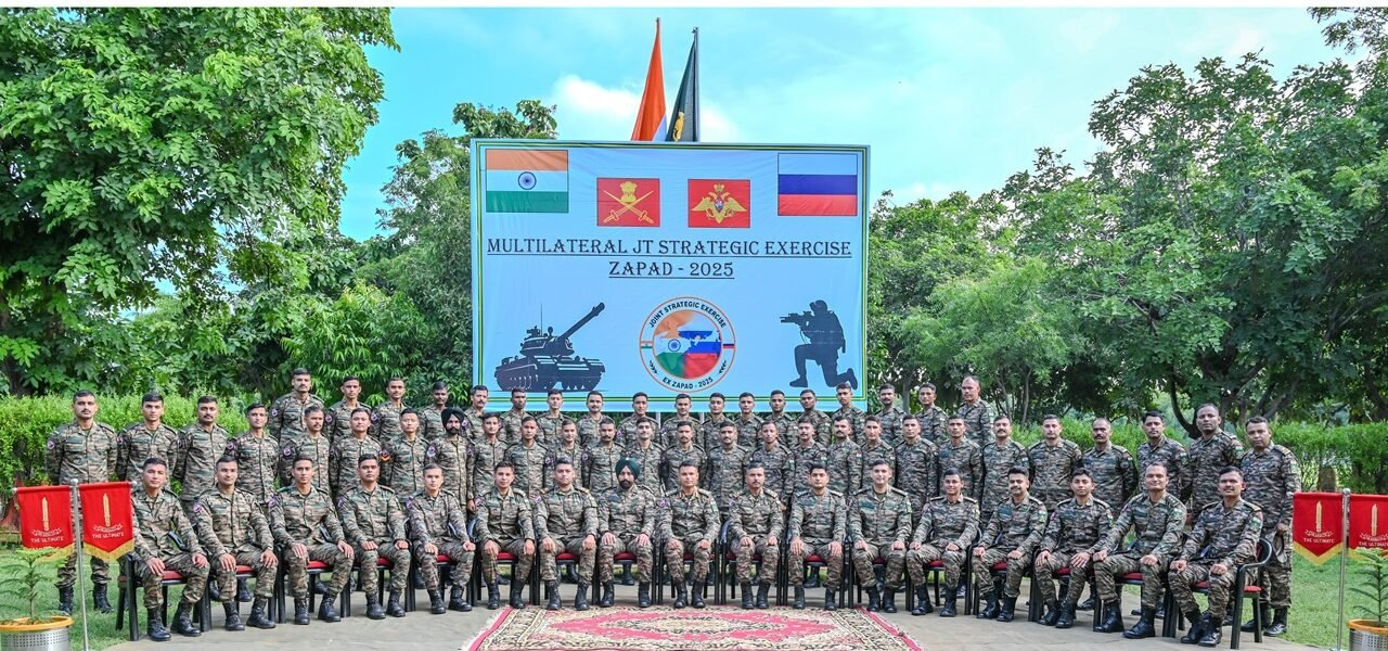 Indian Armed Forces contingent leaves for multilateral exercise ZAPAD 2025 in Russia