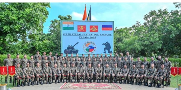 Indian Armed Forces contingent leaves for multilateral exercise ZAPAD 2025 in Russia