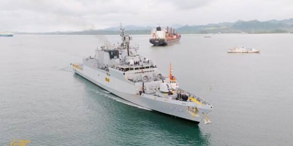 Indian Naval Ship Kadmatt arrived at Suva, Fiji on 15 September for a goodwill visit