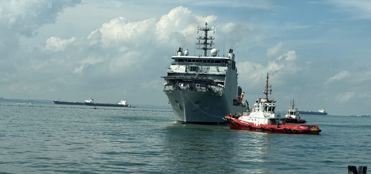 Indian Naval Ship Nistar arrived at Changi Naval Base, Singapore to participate in Exercise Pacific Reach 2025