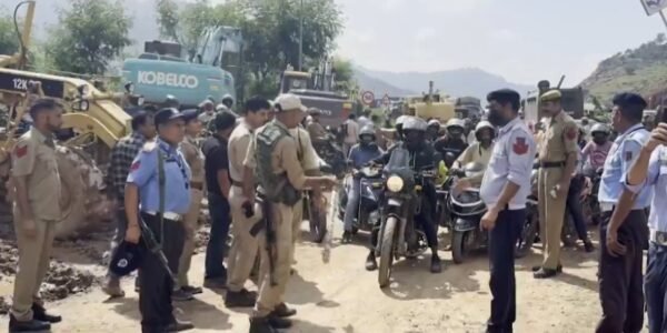 Jammu-Srinagar national highway was today partially opened for light motor vehicles after remaining closed for nine consecutive days