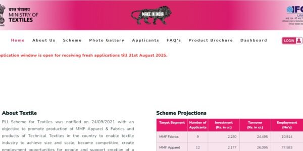 PLI scheme after tremendous response from textile industry