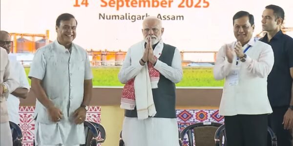 PM Modi inaugurates Bioethanol Plant and lays foundation stone of Polypropylene Unit in Golaghat, Assam