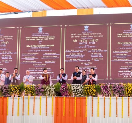PM Modi launches several development projects worth over Rs 5,100 crore in Arunachal Pradesh