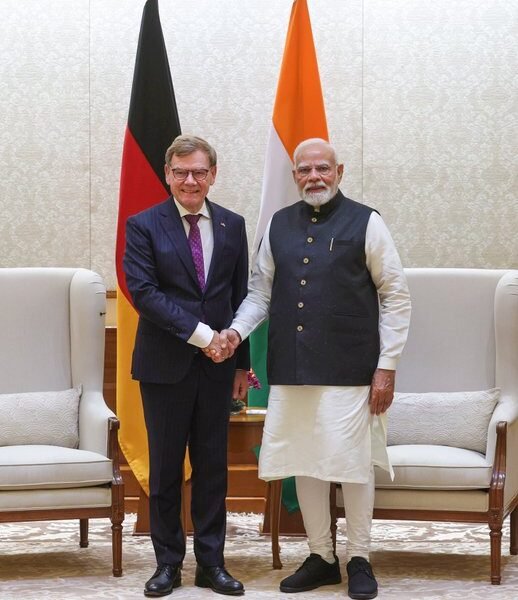 PM Modi meets German Foreign Minister Johann Wadephul