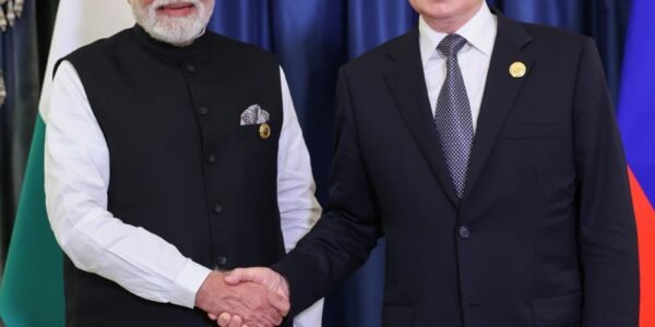 PM Modi meets Russian President Vladimir Putin on the sidelines of the SCO Summit in Tianjin, China