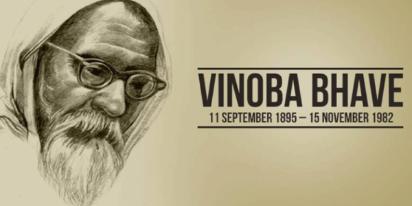 PM Modi pays tribute to Acharya Vinoba Bhave on his birth anniversary today