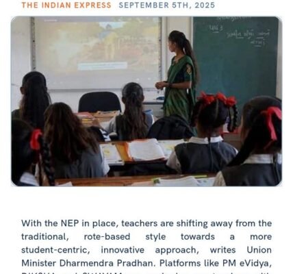 PM Modi shares an article on the importance of National Education Policy 2020 in India's journey towards self-reliance and development