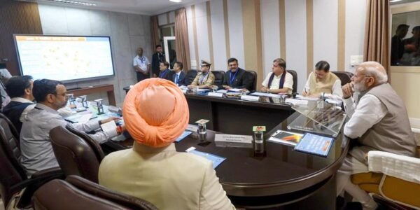 PM Modi visits Dehradun and holds a review meeting to assess the damage caused by floods in Uttarakhand