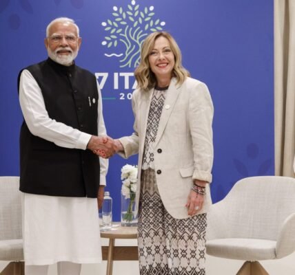 PM Narendra Modi had a phone conversation with the Prime Minister of Italy Giorgia Meloni