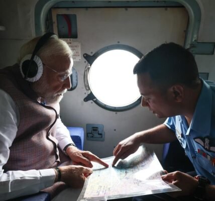 PM Narendra Modi reviews the flood situation in Himachal Pradesh and Punjab