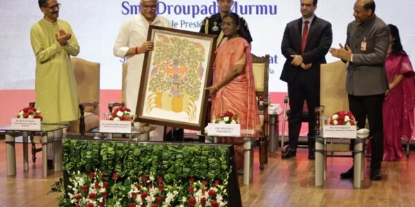 President Draupadi Murmu awards 20 artists at the 64th National Art Exhibition