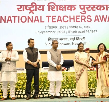 President Draupadi Murmu presented national awards