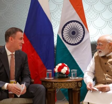 Russian Deputy PM Dmitry Patrushev meets PM Narendra Modi