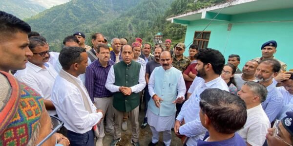 Union Minister of State Ajay Tamta made a special review visit to the disaster affected areas in Himachal