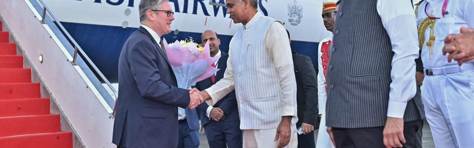 British PM Keir Starmer arrives in Mumbai on a two-day visit to review the progress of the India-UK Comprehensive Strategic Partnership