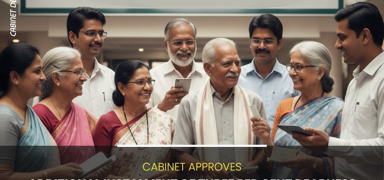 Cabinet approves 3% additional instalment of Dearness Allowance to Central Government employees and Dearness Relief to pensioners