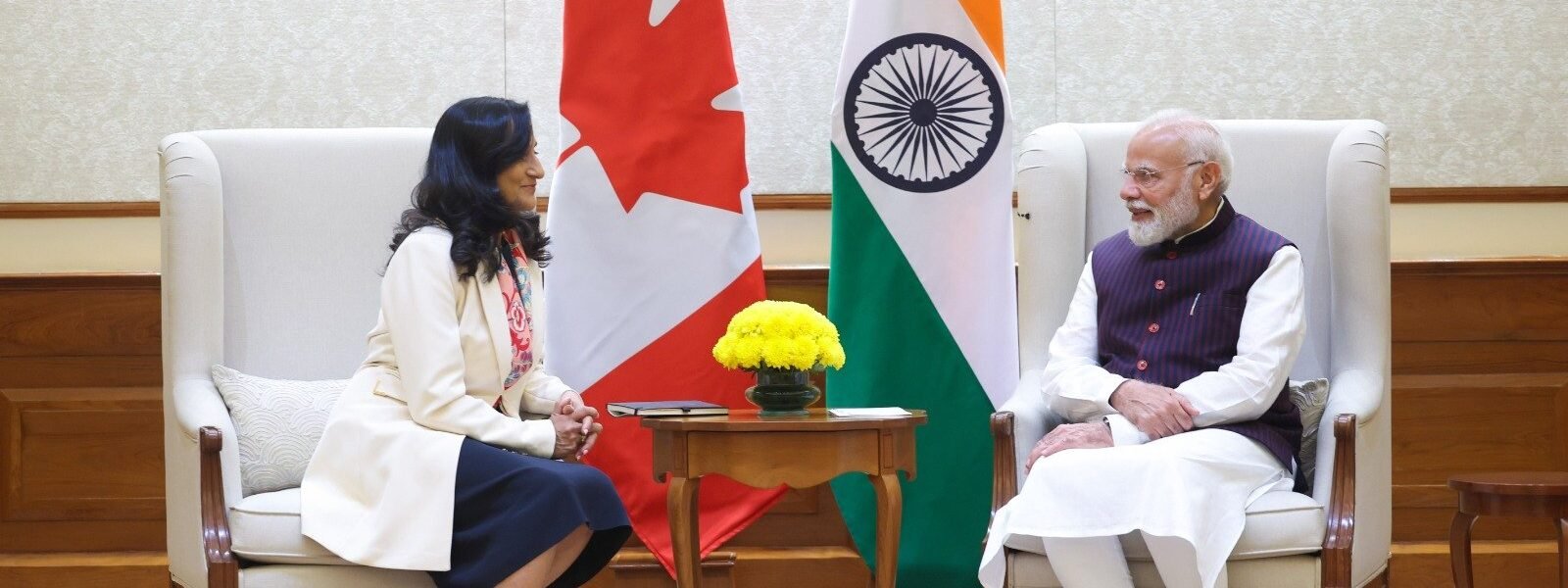 Canadian Foreign Minister Anita Anand meets PM Narendra Modi