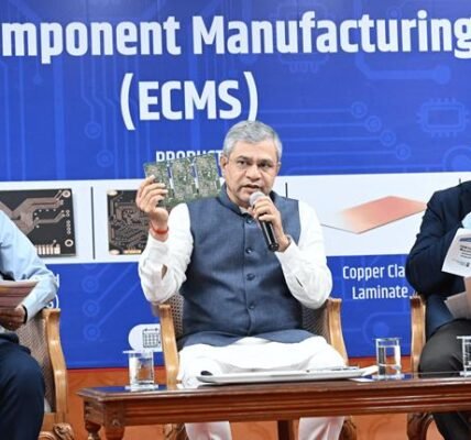 Central Govt has approved the first batch of seven projects under the Electronics Manufacturing Component Scheme with an investment of over Rs 5500 crore