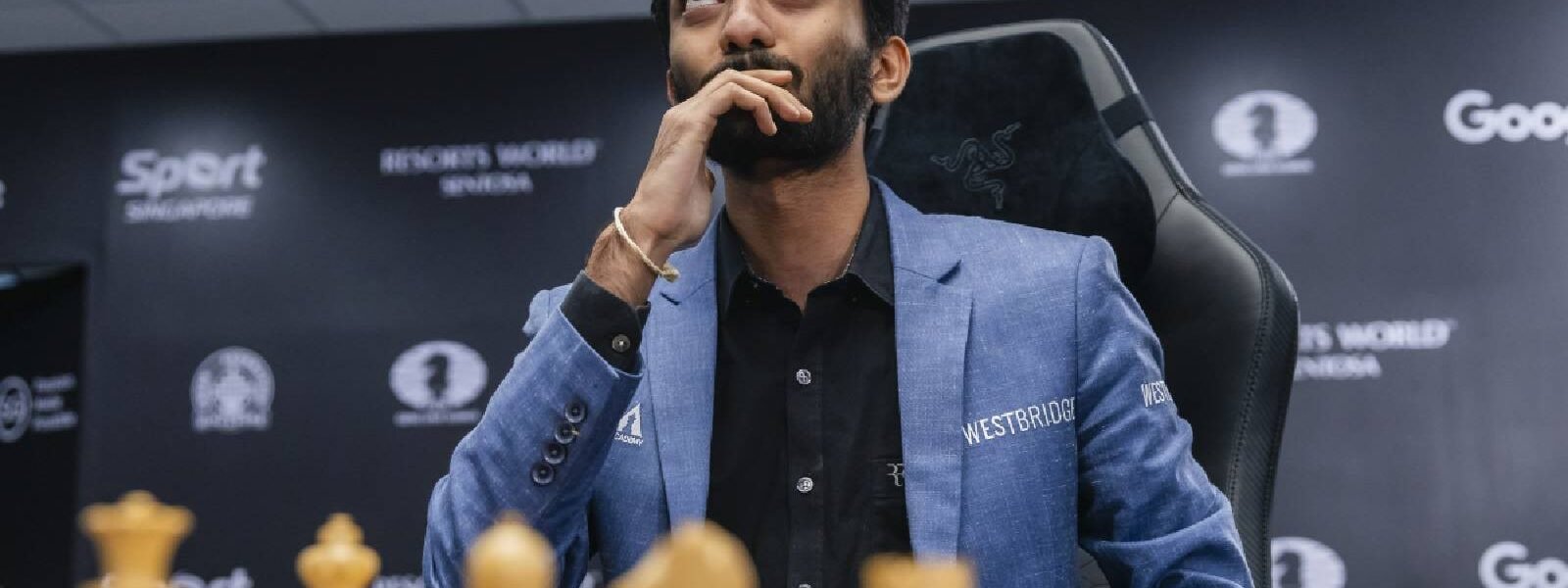 D. Gukesh defeated US Grand Masters Hikaru Nakamura and Fabiano Caruana to advance to the Clutch Chess Champions