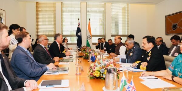 Defence Minister Rajnath Singh held a bilateral meeting with his Australian counterpart in Canberra