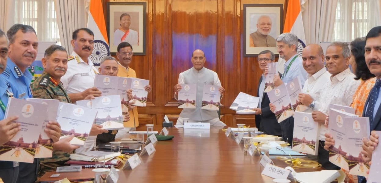Defence Minister Rajnath Singh released the Defence Procurement Manual (DPM) 2025