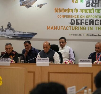 Defence Minister Rajnath Singh said the government has a target of achieving Rs 3 lakh crore worth of defence manufacturing by 2029.