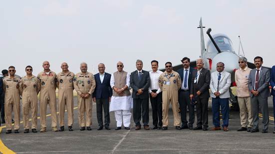 Defence Minister inaugurates 3rd production line of LCA Mk-1A and 2nd production line of HTT-40 at HAL Nashik