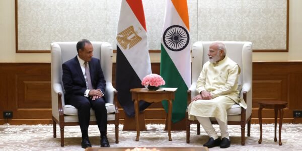 Dr. Badr Abdellatty Foreign Minister of Egypt met PM Narendra Modi today