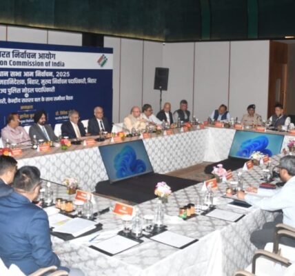 Election Commission holds meetings with senior officials in capital Patna for free, fair and peaceful assembly elections in Bihar