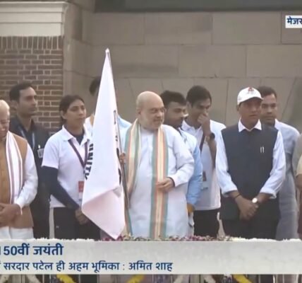 Home Minister Amit Shah flagged off the Run for Unity in New Delhi today on the occasion of National Unity Day-2025
