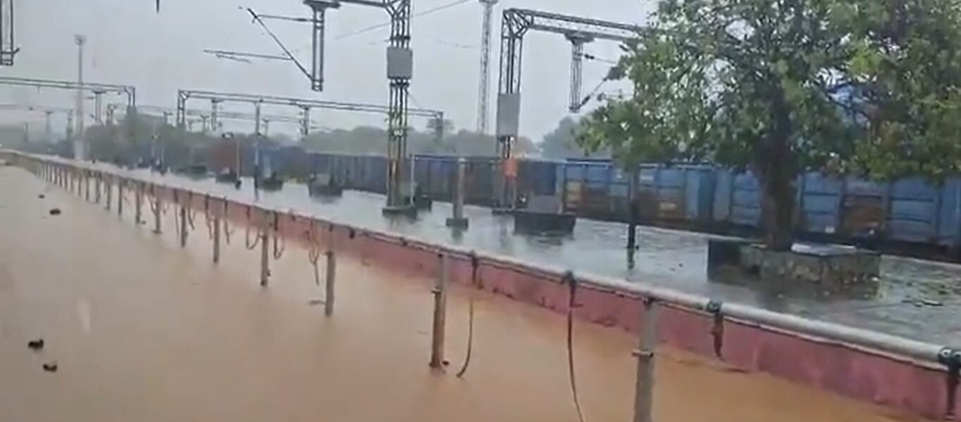 IMD issued a red alert for heavy rainfall in eight districts of Telangana today.