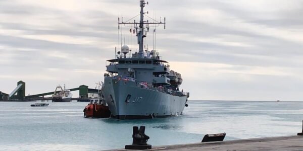 INS Sutlej arrives at Port Louis for the 18th Joint Hydrographic Survey Mission in Mauritius