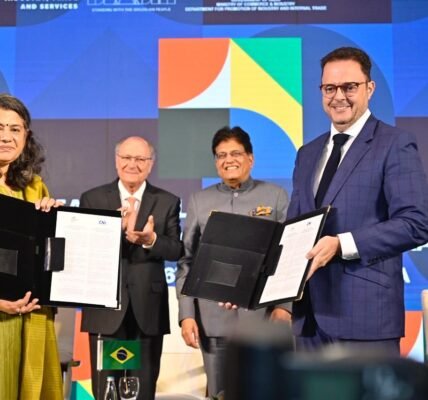 India-Brazil Joint Declaration to Further Strengthen the Mercosur-India Trade Agreement
