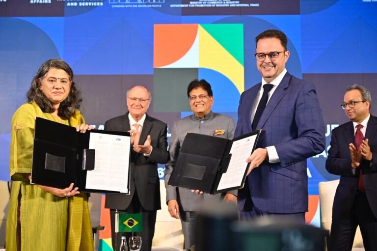 मर्कोसुर-भारत व्यापार समझौते को और प्रगाढ बनाने के लिए भारत-ब्राजील संयुक्त घोषणा