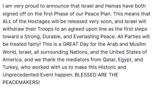 Israel and Hamas agree